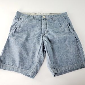 Men's H&M Light Blue Flat Front Shorts